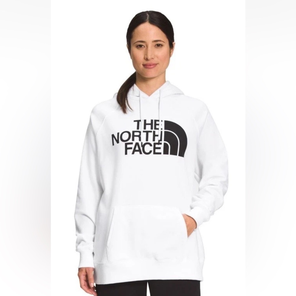 NWT Womens The North Face Half Dome Pullover Hoodie White/black Sz M